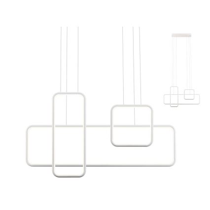 Redo 01-2099 - LED димируем полилей на кабел THAI LED/86W/230V бял