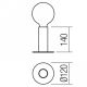 Redo 01-2130 - Сензорна настолна лампа RIVET 1xE27/42W/230V златист