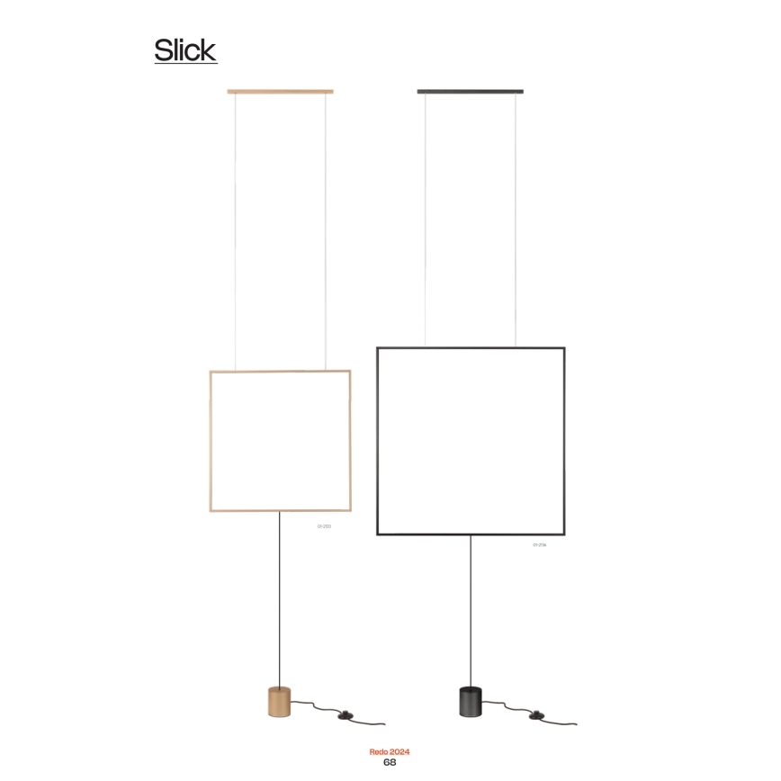 Redo 01-2134 - LED Лампион SLICK LED/28W/230V черен