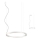 Redo 01-2202 - LED Пендел UNION LED/34W/230V CRI 90 3000K Ø 60 см бял