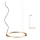 Redo 01-2203 - LED Пендел UNION LED/34W/230V CRI 90 3000K Ø 60 см  златист