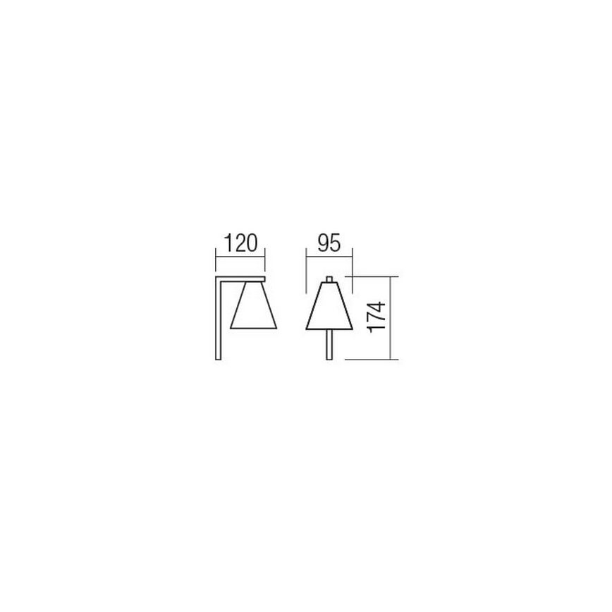 Redo 01-2216 - Аплик ZUMA 1xGU10/15W/230V черен/златист