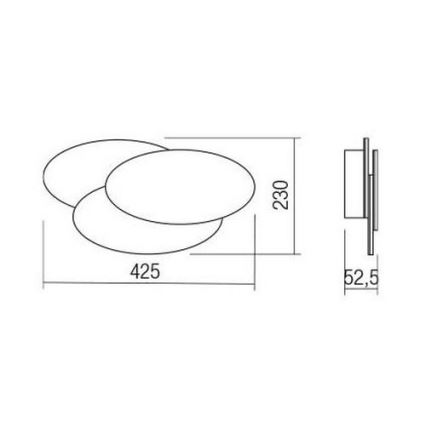 Redo 01-2297 - LED стенен аплик GAMER LED/36W/230V бял