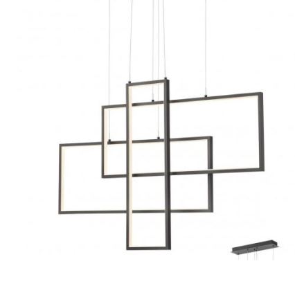 Redo 01-2315 - LED Димируем висящ полилей PLANA LED/60W/230V черен