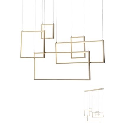 Redo 01-2317 - Димируем LED полилей на кабел PLANA LED/80W/230V златист