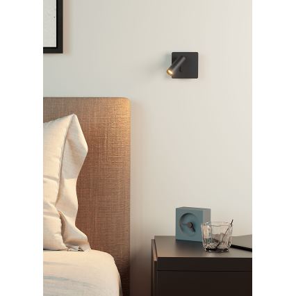 Redo 01-2340 - LED Стенен спот TOMIX LED/3,2W/230V черен