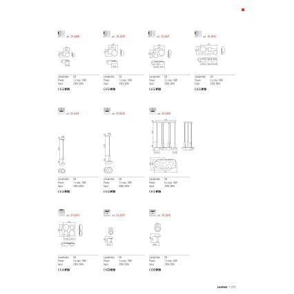 Redo 01-2469 - Стенно осветително тяло LUMIEN 1xG9/10W/230V златисто/бяло