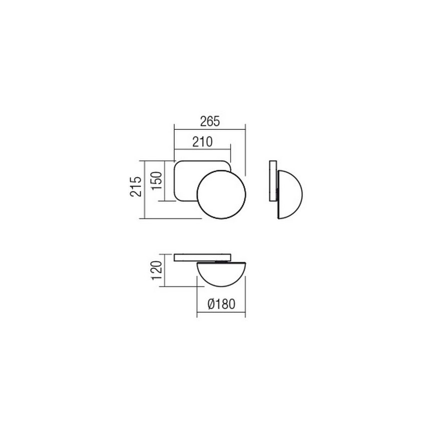 Redo 01-2470 - Стенен аплик LUMIEN 1xG9/10W/230V златен/бял