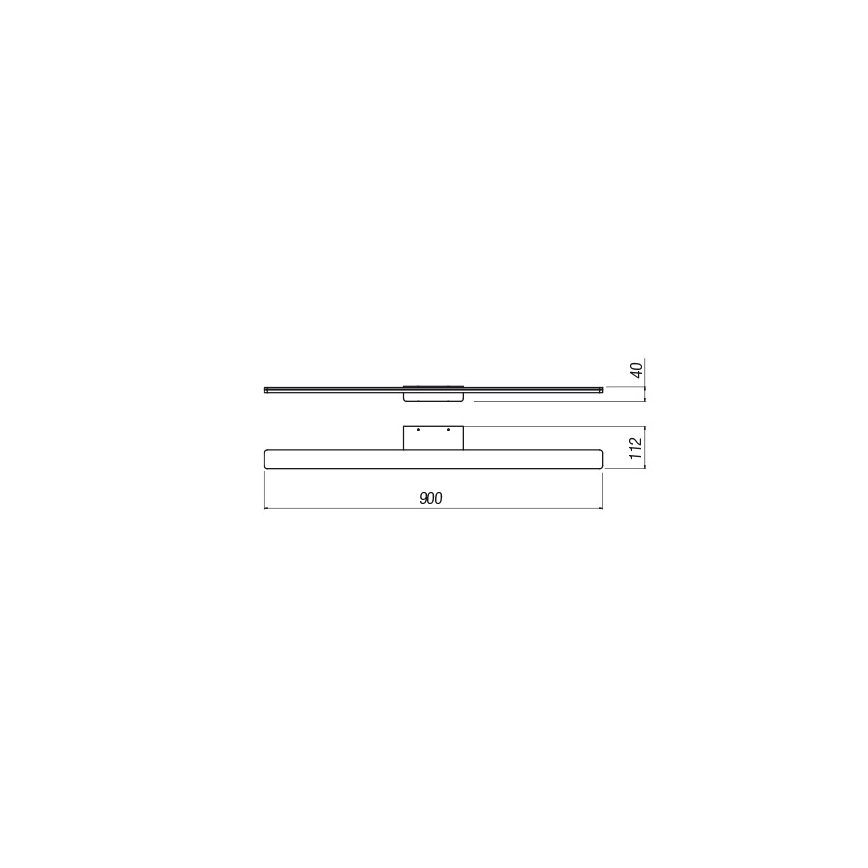 Redo 01-2507 - LED Лампа за огледало в баня BARRIO LED/27,39W/230V 90 см CRI 90 IP44 бял