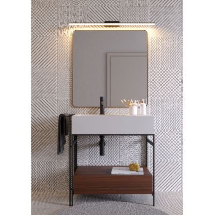 Redo 01-2508 - LED Лампа за огледало в баня BARRIO LED/27,39W/230V 90 см CRI 90 IP44 черен