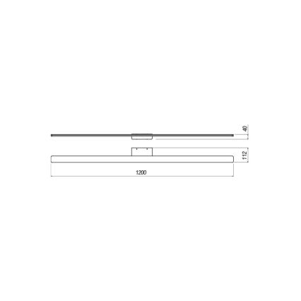 Redo 01-2511 - LED Лампа за огледало в баня BARRIO LED/34,32W/230V 120 см CRI 90 IP44 бял