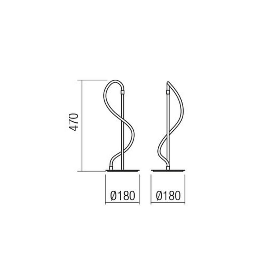 Redo 01-2529 - LED Димируема настолна лампа CORRAL LED/12W/230V златист