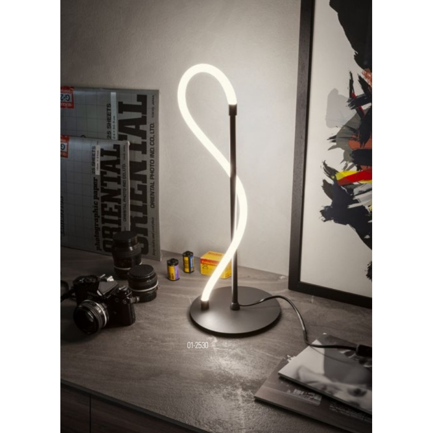 Redo 01-2530 - LED Димируема настолна лампа CORRAL LED/12W/230V черен