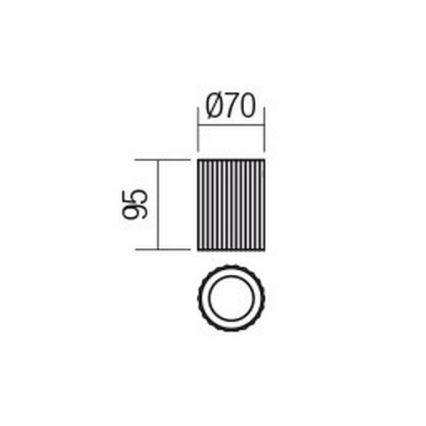 Redo 01-2585 - Точково осветително тяло DELPHI 1xGU10/7W/230V Ø 7 см златно