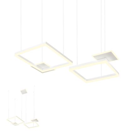 Redo 01-2611 - Светодиоден димируем полилей на кабел SIGUA LED/110W/230V CRI 90 бял