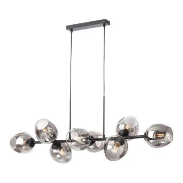 Redo 01-2622 - Пендел PIERCE 8xE27/42W/230V черен/опушен