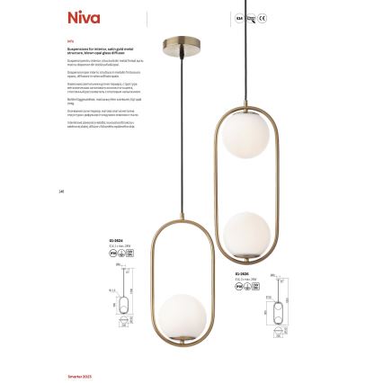 Redo 01-2623 - Пендел NIVA 1xE14/28W/230V