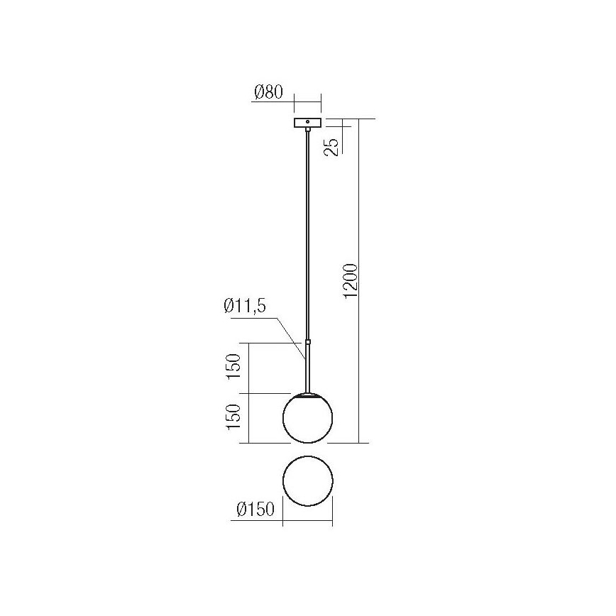 Redo 01-2623 - Пендел NIVA 1xE14/28W/230V