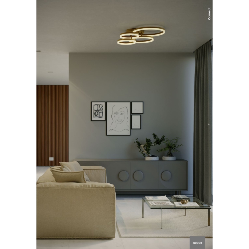 Redo 01-2632 - LED Плафониера CONNECT LED/90W/230V бял