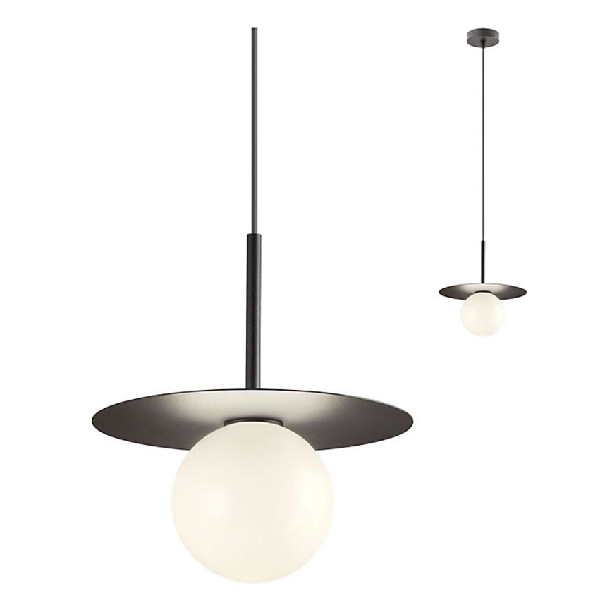 Redo 01-2728 - Пендел PLATO 1xG9/10W/230V Ø 20 см черен