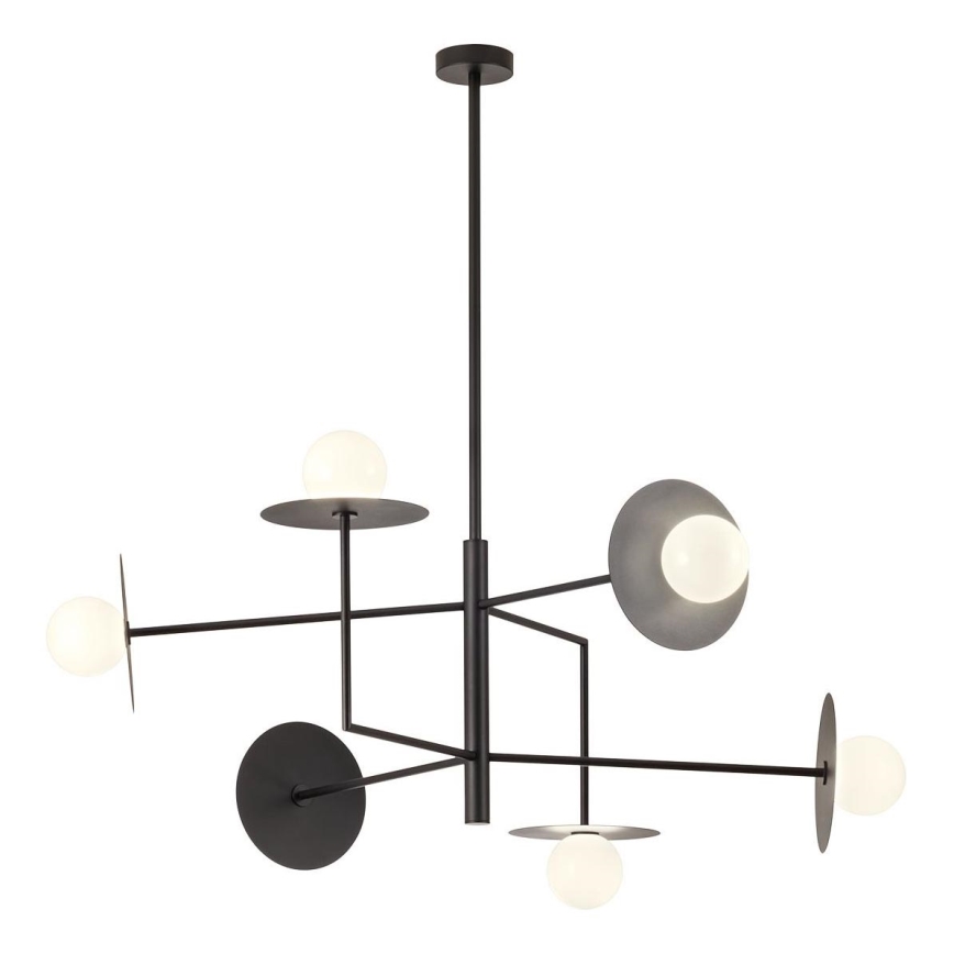 Redo 01-2734 - Висящ полилей PLATO 6xG9/10W/230V черен