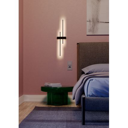 Redo 01-2747 - LED Настенно осветително тяло TANGENT LED/13W/230V 3000K 63,4 cm CRI 90 черно