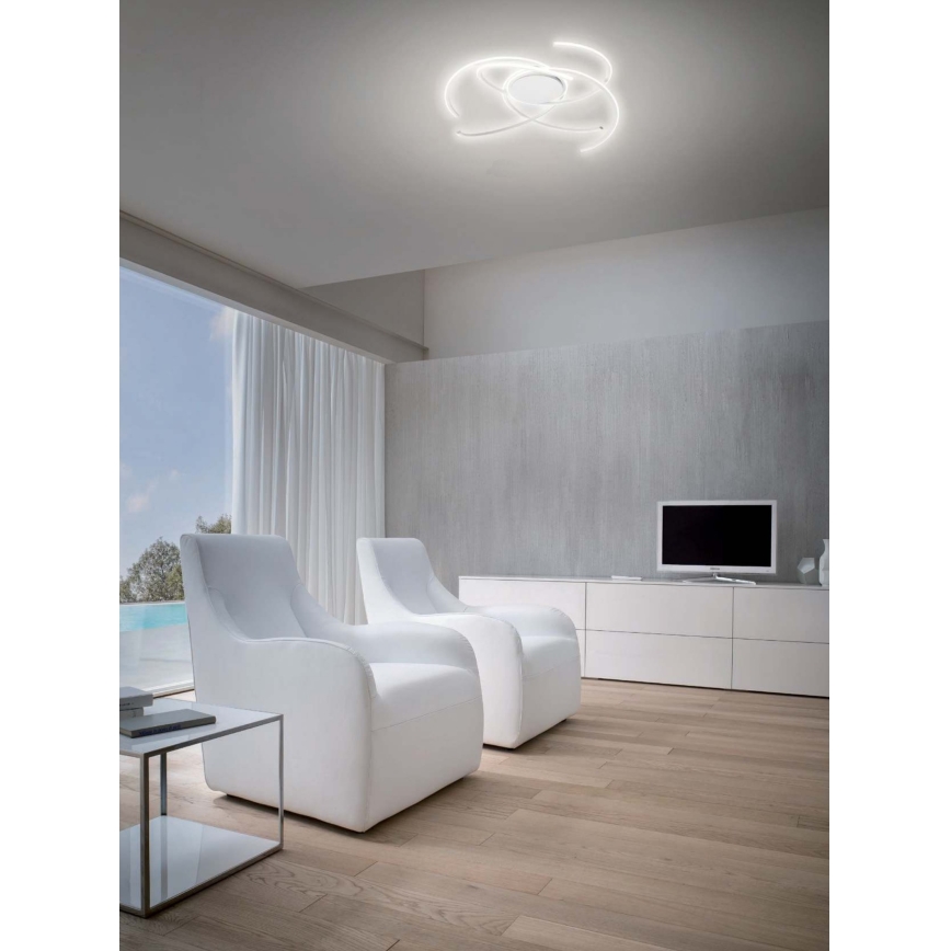 Redo 01-2748 - LED Димируем плафон ALIEN LED/75W/230V 3000K Ø 90 см бял