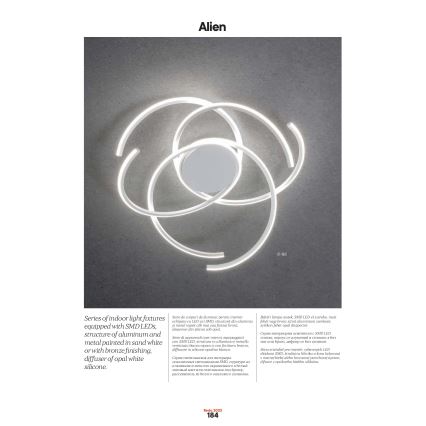 Redo 01-2748 - LED Димируем плафон ALIEN LED/75W/230V 3000K Ø 90 см бял