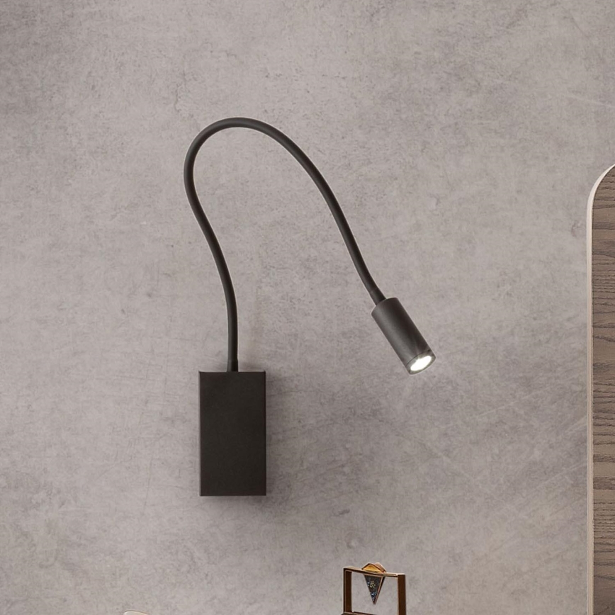 Redo 01-2755 - LED Аплик WALLIE LED/3W/230V USB CRI 90 черен