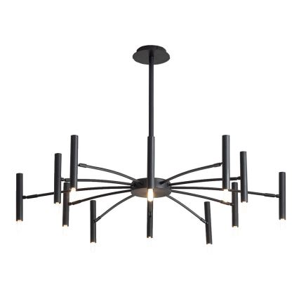 Redo 01-2775 - Висящ полилей RAYEN 12xG9/10W/230V черен