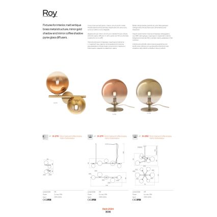 Redo 01-2778 - Аплик ROY 2xG9/10W/230V