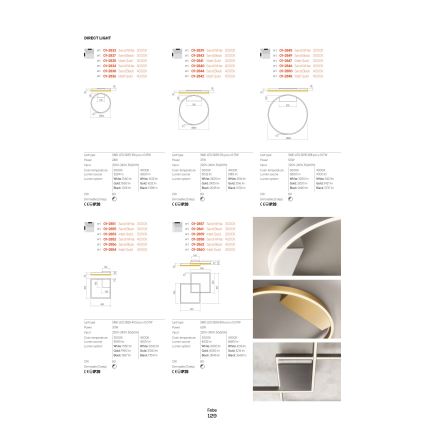 Redo 01-2817 - LED Димируем аплик FEBE LED/24W/230V златист