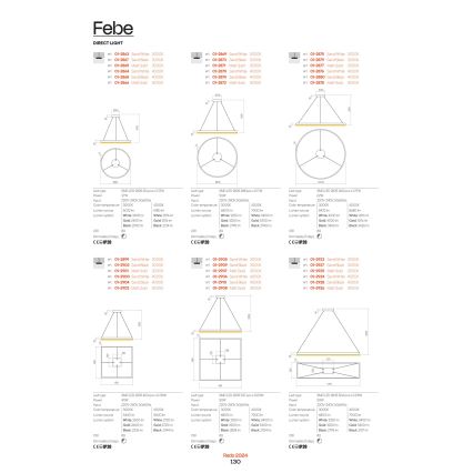 Redo 01-2817 - LED Димируем аплик FEBE LED/24W/230V златист