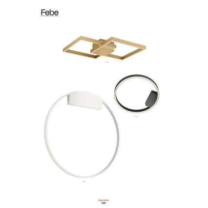 Redo 01-2819 - LED Димируем аплик FEBE LED/24W/230V черен