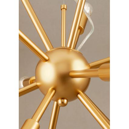 Redo 01-2935 - Полилей на кабел STELLAR 18xE14/25W/230V златен