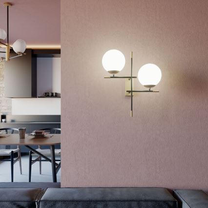 Redo 01-2947 - Аплик ESSENTIAL 2xE14/28W/230V