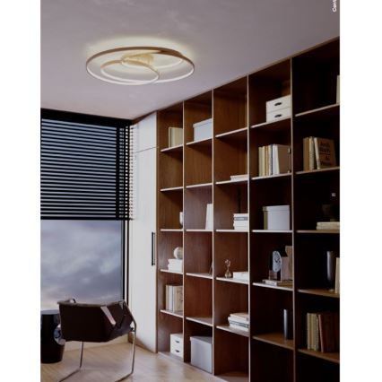 Redo 01-2973 - LED Плафониера CENTRIX LED/92W/230V бронзов