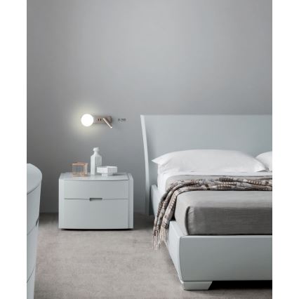 Redo 01-2993 - LED стенен аплик OASIS LED/3W/230V + 1xG9/10W USB CRI 90 лъскав хром