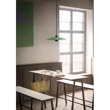 Redo 01-3019 - LED полилей на кабел LARS LED/14W/230V + LED/10W Ø 60 см CRI 90 зелен