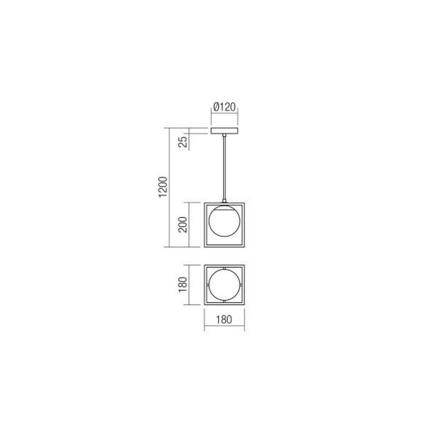 Redo 01-3056 - Пендел ZODIAC 1xE14/28W/230V