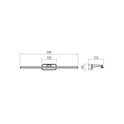 Redo 01-3085 - LED Лампа за картина STEAM LED/12W/230V бял