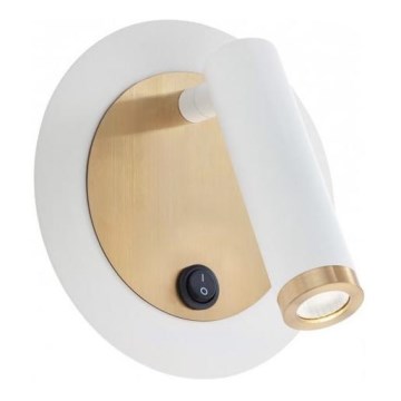 Redo 01-3089 - LED Стенен спот CLOSER LED/6W/230V бял
