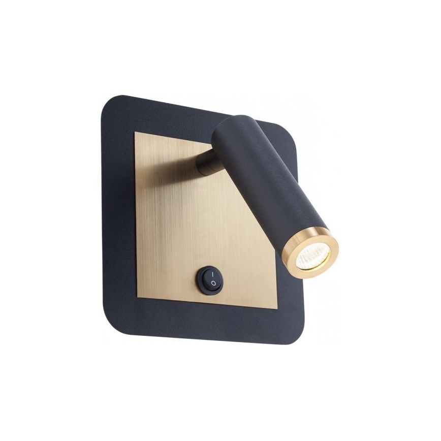 Redo 01-3092 - LED Стенен спот CLOSER LED/6W/230V черен