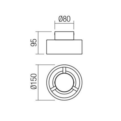 Redo 01-3096 - LED Плафониера PUNKT LED/6W/230V бял