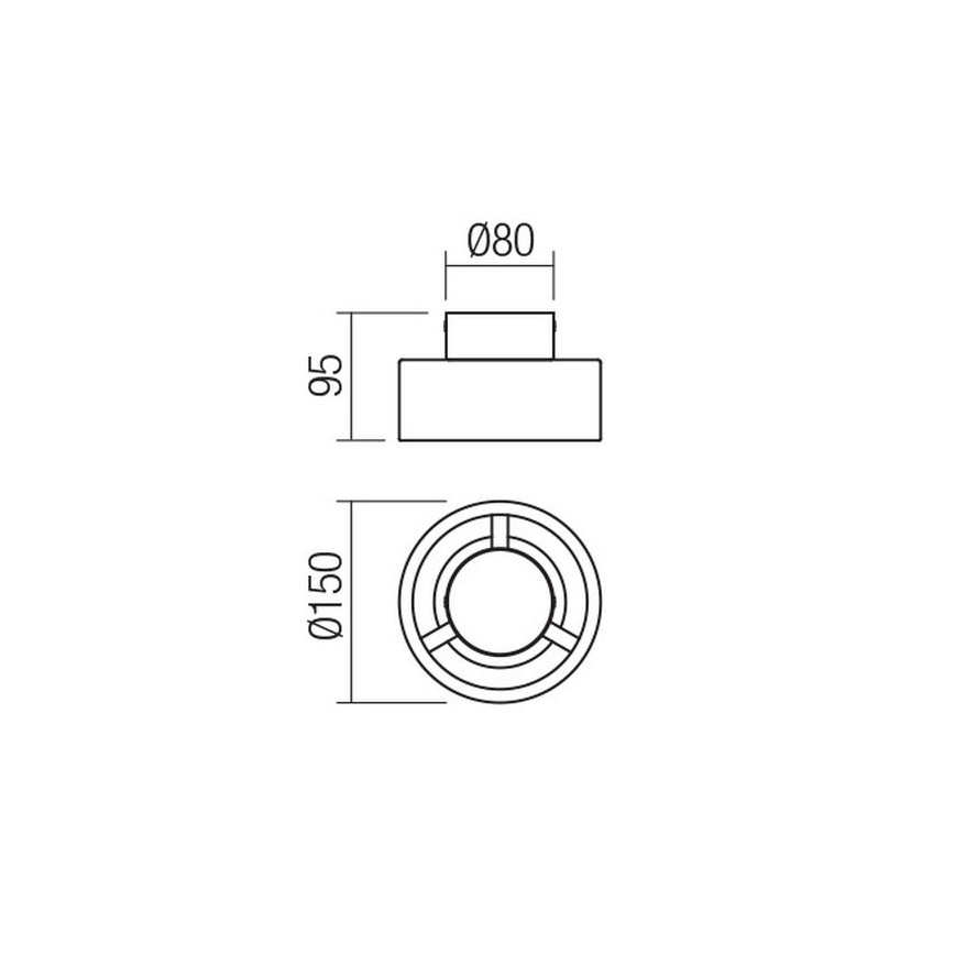Redo 01-3096 - LED Плафониера PUNKT LED/6W/230V бял
