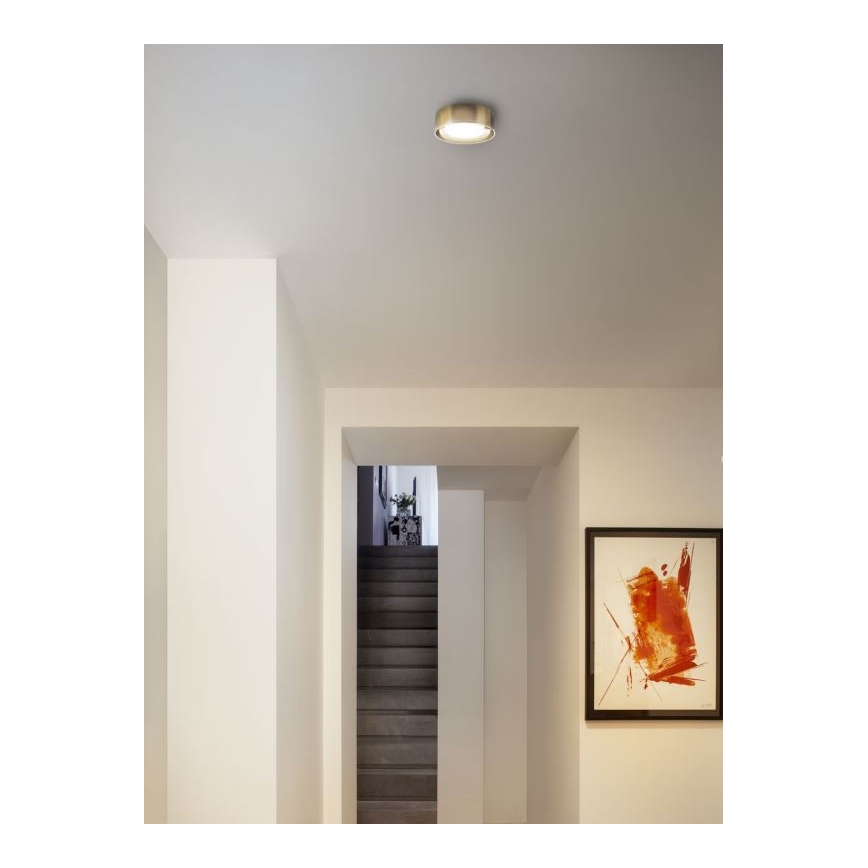 Redo 01-3097 - LED Плафониера PUNKT LED/6W/230V месинг