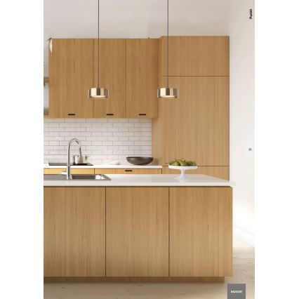 Redo 01-3101 - LED Пендел PUNKT LED/6W/230V Ø 15 см черен