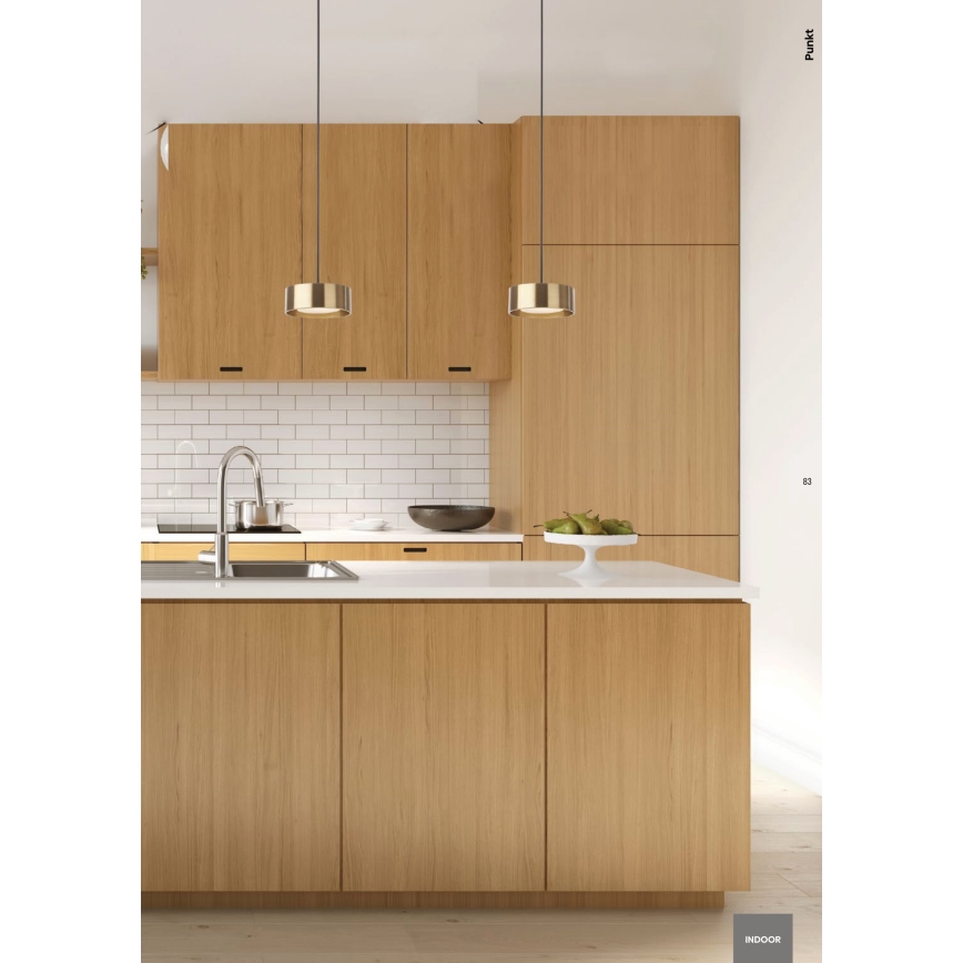 Redo 01-3101 - LED Пендел PUNKT LED/6W/230V Ø 15 см черен