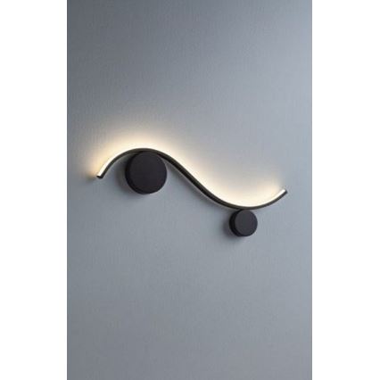 Redo 01-3110 - LED аплик WAVE LED/9W/230V черен