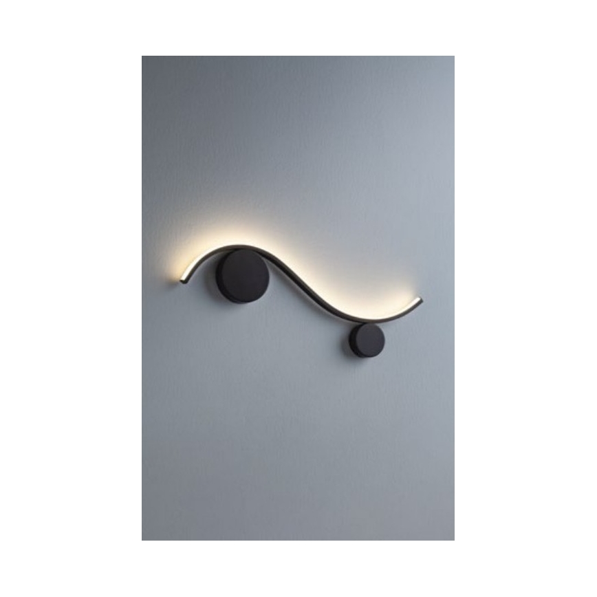 Redo 01-3113 - LED аплик WAVE LED/11W/230V черен